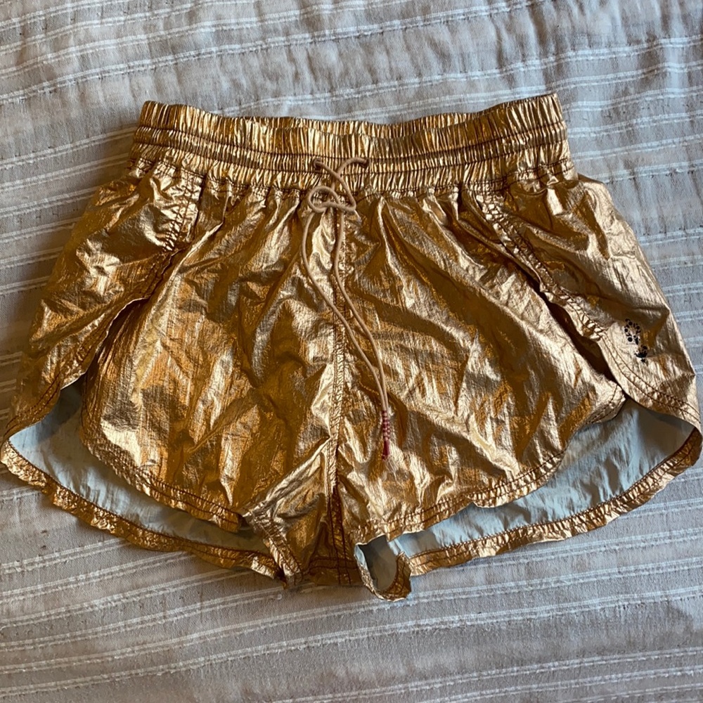 FP Movement Gold Shorts